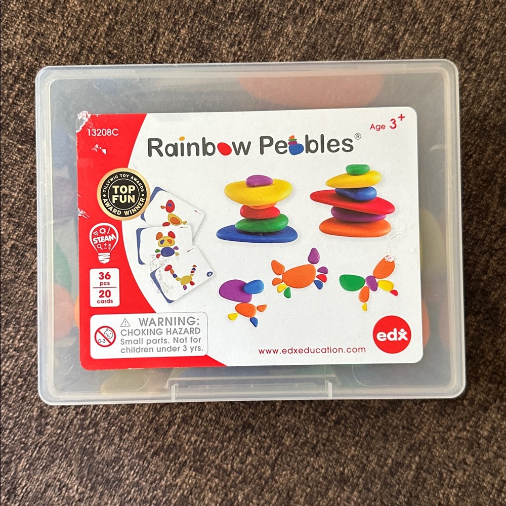 EDX Education Rainbow Pebbles Set
